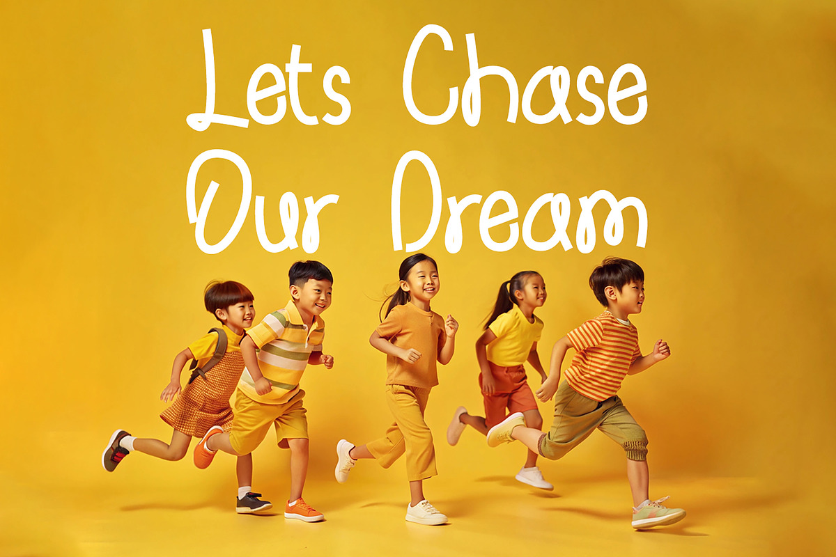 Piesta Kids - Playful Cute Font, a Handwritten Font by fluffstudio (Photo 2 of 9)