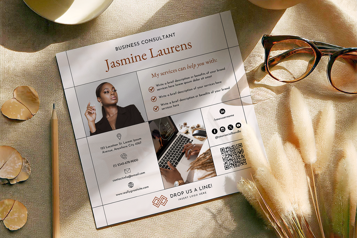 Square Digital Business Card QR Code, a Marketing Template by Creatif Foundry (Photo 5 of 6)
