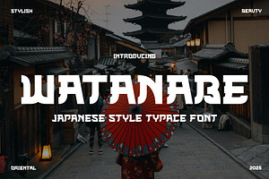 WATANABE -Japanese Style Typface
