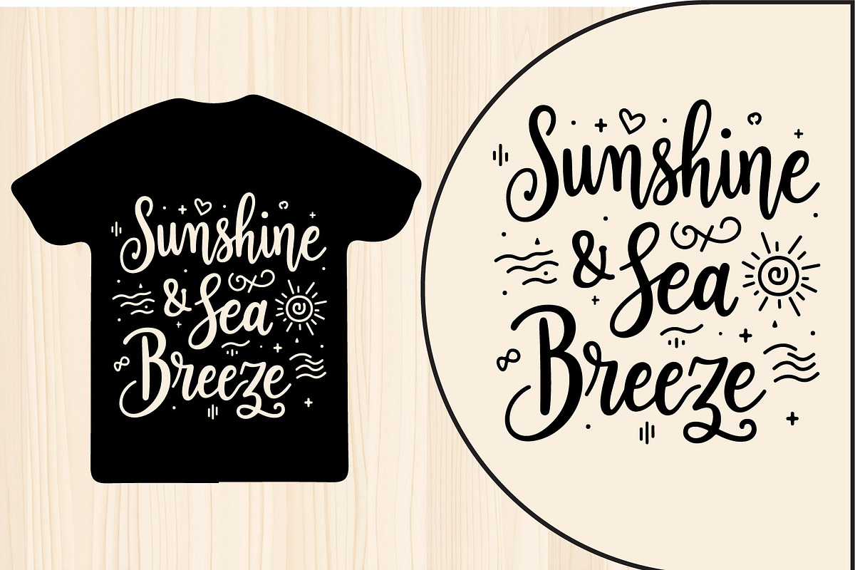 Summer T-Shirt Designs SVG Set, an Object Graphic by jahid234 (Photo 3 of 9)