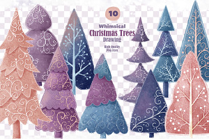 Whimsical Christmas Trees Collection