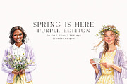 Spring Is Here. Purple Edition., a Seasonal Illustration by PeDe Designs (Thumbnail 6 of 14)