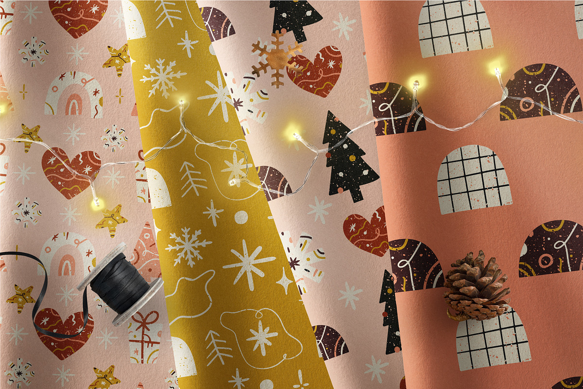 Abstract Christmas — Holly Jolly, a Texture Illustration by adwintash (Photo 4 of 16)