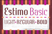 Estimo Basic Pack, a Sans Serif Font by Karandash (Thumbnail 1 of 3)