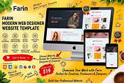 Farin - Freelancer Portfolio HTML, a Bootstrap Template by Themeplaza (Thumbnail 1 of 6)