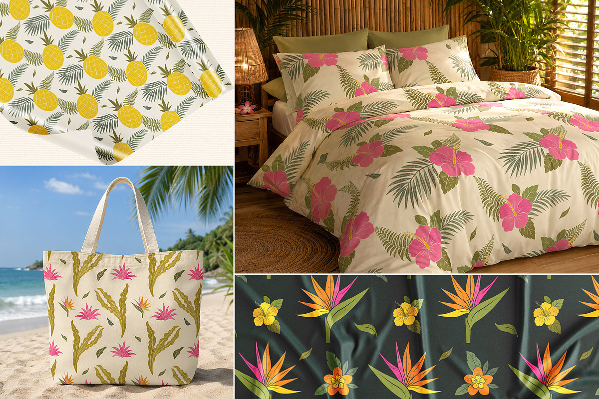 Tropical Paradise Summer Clipart, a Seasonal Illustration by Hanna's ArtLab (Photo 6 of 6)