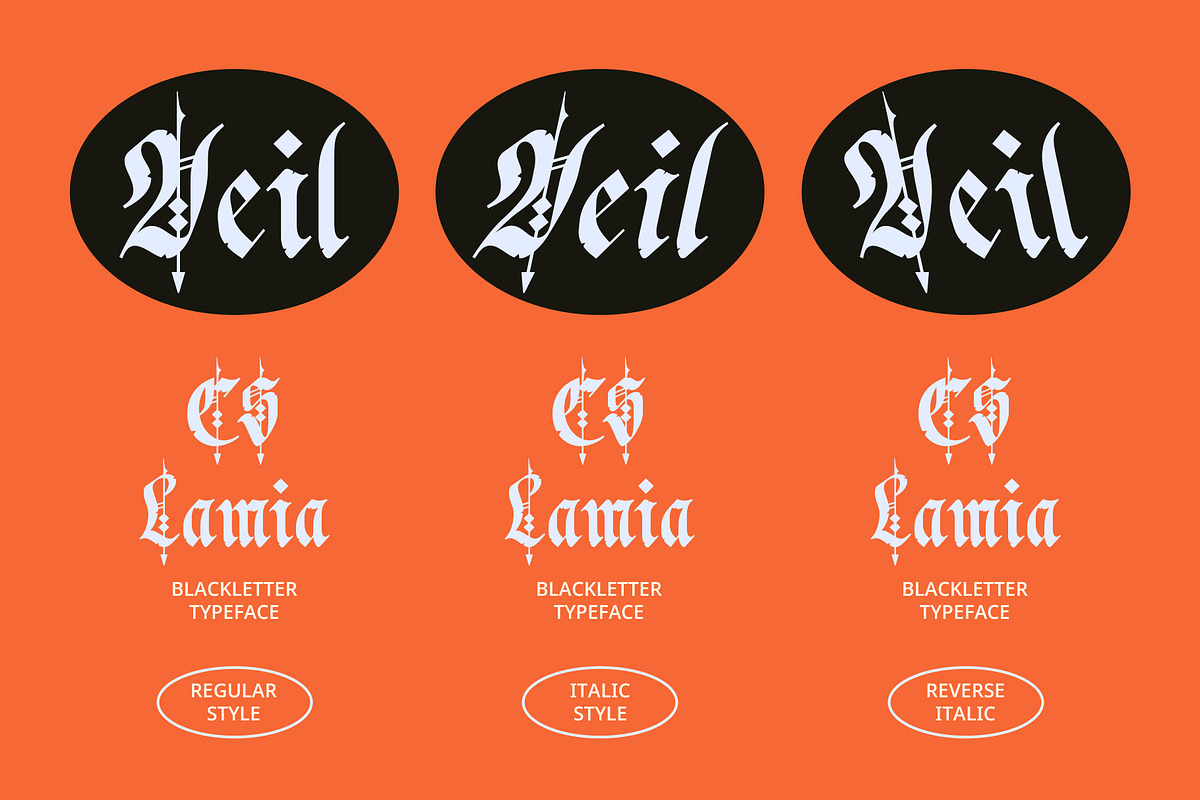 CS Lamia – Blackletter Font, a Blackletter Font by Craft Supply Co. (Photo 6 of 8)