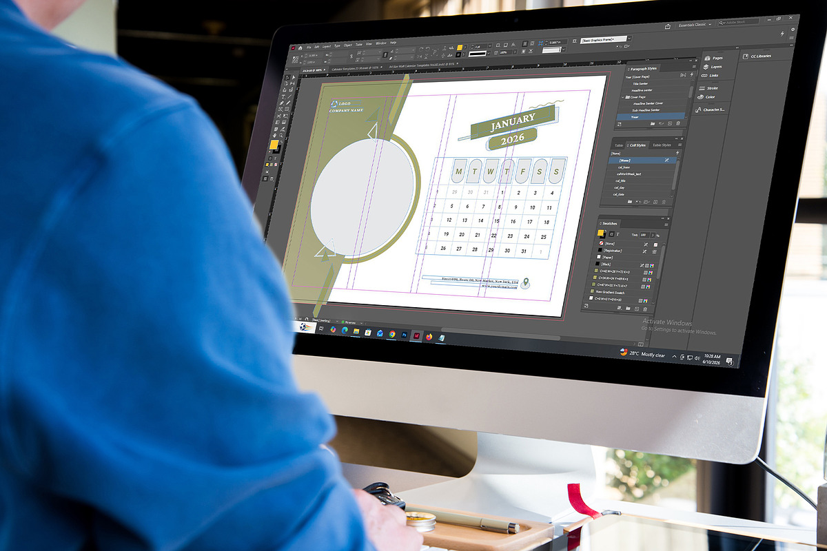 Calendar Template/Landscape 2026-28, a Stationery Template by Design Zone (Photo 8 of 8)