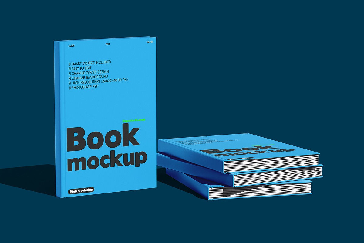 Book Mockup Set, a Books & Magazine Mockup by pixelmock (Photo 6 of 12)