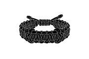 Minimal Black Paracord Bracelet, a Graphic by hafijul (Thumbnail 6 of 11)