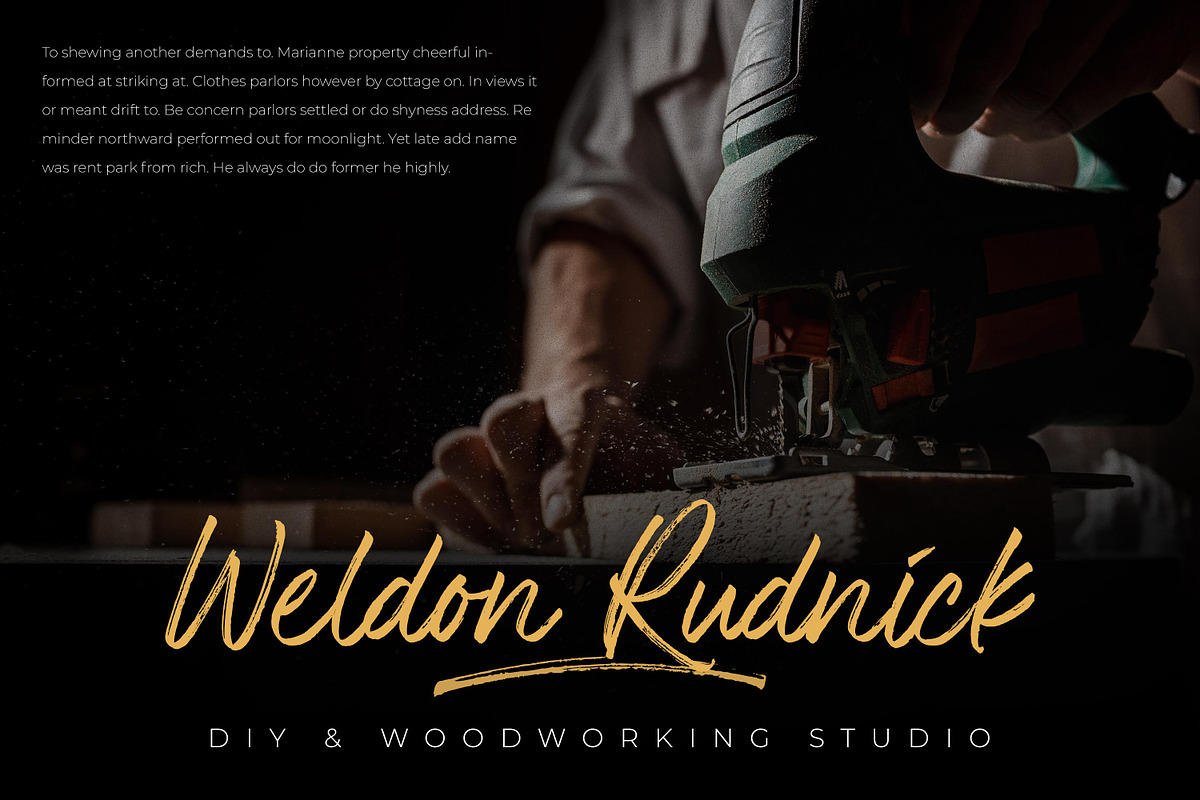 The Rolleta - Handbrush Signature, a Script Font by Almarkhatype (Photo 3 of 11)