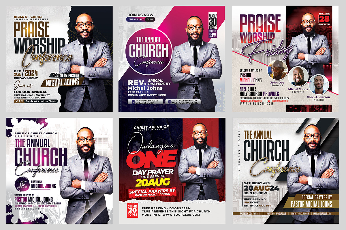 New-200 Church Flyers Bundle, a Flyer Template by AfzaalGraphics (Photo 36 of 41)