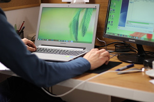Workspace stock photo containing workspace and designer