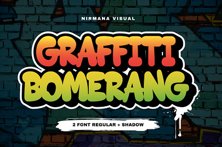 Graffiti Bomerang - Graffiti Font, a Font by Nirmana Visual