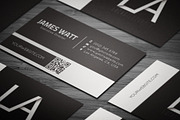White Line Business Card, a Business Card Template by Lucas Alexander (Thumbnail 3 of 3)
