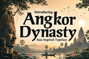 Angkor Dynasty - Asian Inspired Font, a Sans Serif Font by HipFonts (Thumbnail 1 of 12)