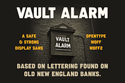 Vault Alarm — Vintage sign font, a Sans Serif Font by SimpleBits® (Thumbnail 2 of 5)