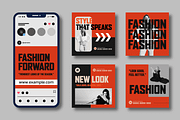 Modern Fashion Post Template Layout, a Social Media Template by MightyDesign (Thumbnail 2 of 8)