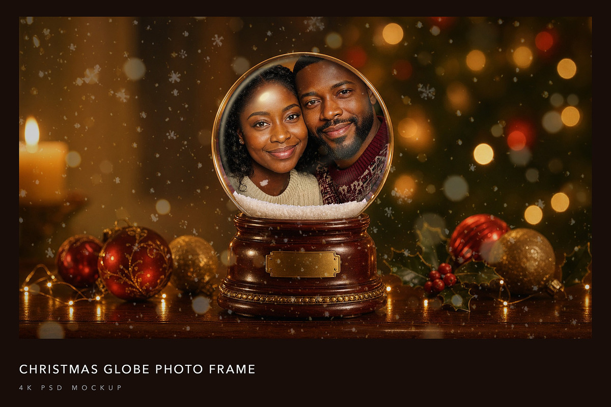 Christmas Snow Globe Photo Effect, a Social Media Template by DesignerCandies (Photo 1 of 4)
