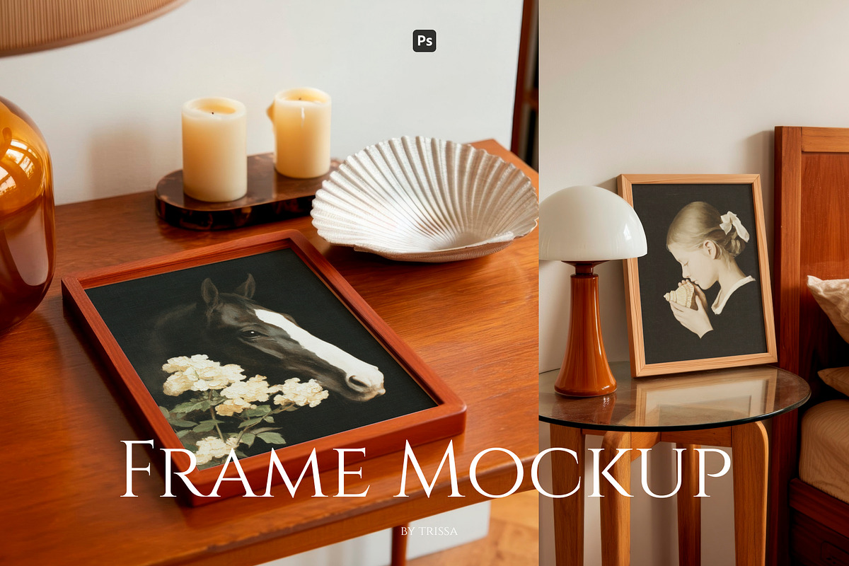 Frame mockup set, a Product Mockup by Trissa (Photo 1 of 7)