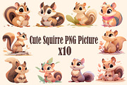 Cute animal collection 400 PNG, an Animal Illustration by DesignFolioHub (Thumbnail 11 of 34)