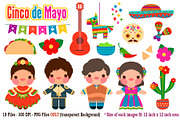 Cinco De Mayo Digital Clip Art, an Object Illustration by Cozy Cat Design (Thumbnail 1 of 3)