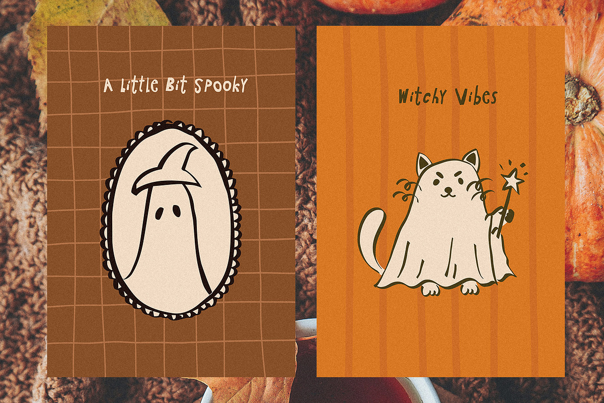 Autumn Halloween hand drawn set, a Seasonal Illustration by Madiwaso (Photo 2 of 12)