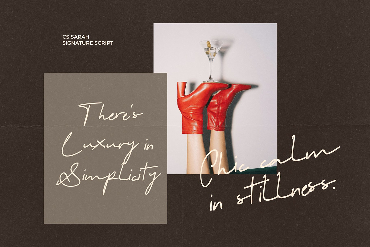 CS Sarah – Handwritten Script Font, a Script Font by Craft Supply Co. (Photo 6 of 8)
