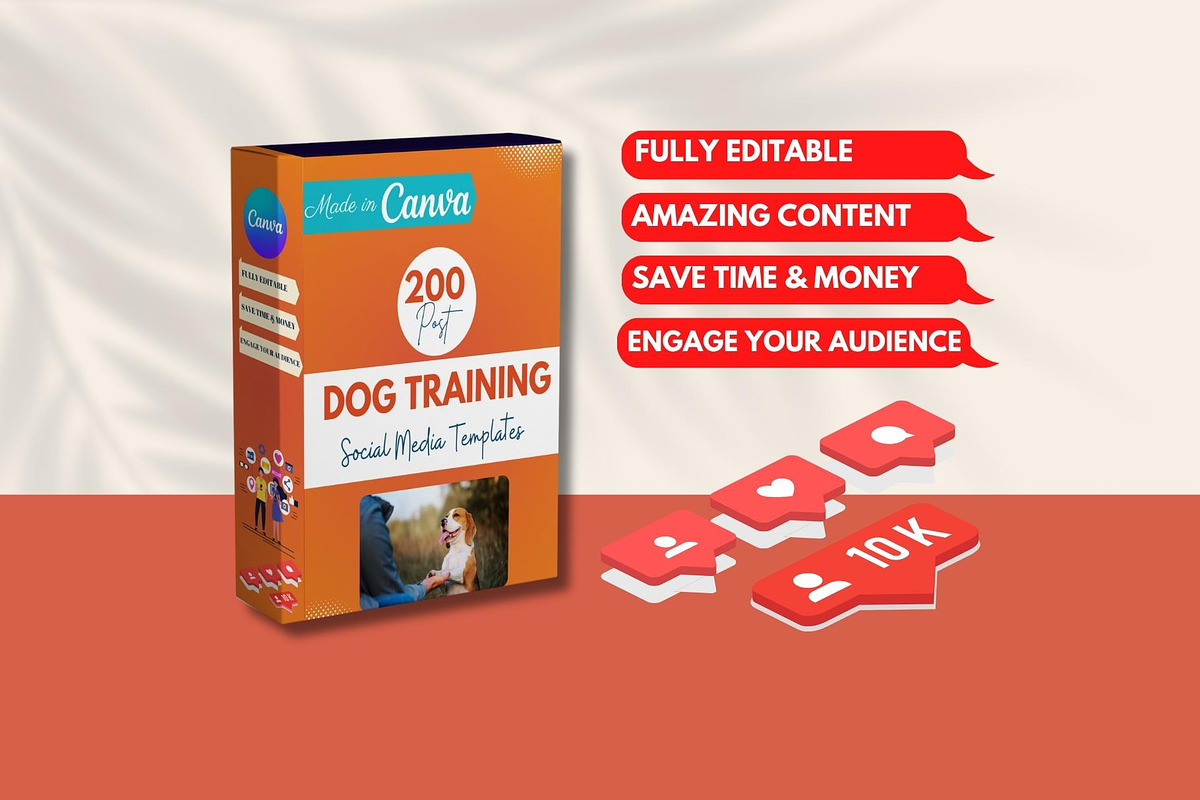 200 Dog Training Canva Templates, a Social Media Template by Viral Content Design (Photo 4 of 7)