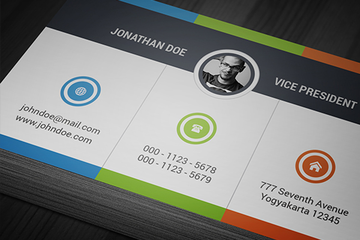 Creative Multicolor Business Card, a Business Card Template by InfinityArt (Photo 3 of 4)