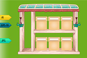Game wooden store windows set, a Templates & Theme by julia_musdotter (Thumbnail 3 of 21)