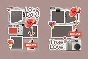 Love - Scrapbook Layout & Elements, an Object Graphic by Ghurafa Studio (Thumbnail 2 of 3)