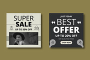 Fashion Sale Social Media Post, a Social Media Template by MightyDesign (Thumbnail 3 of 8)
