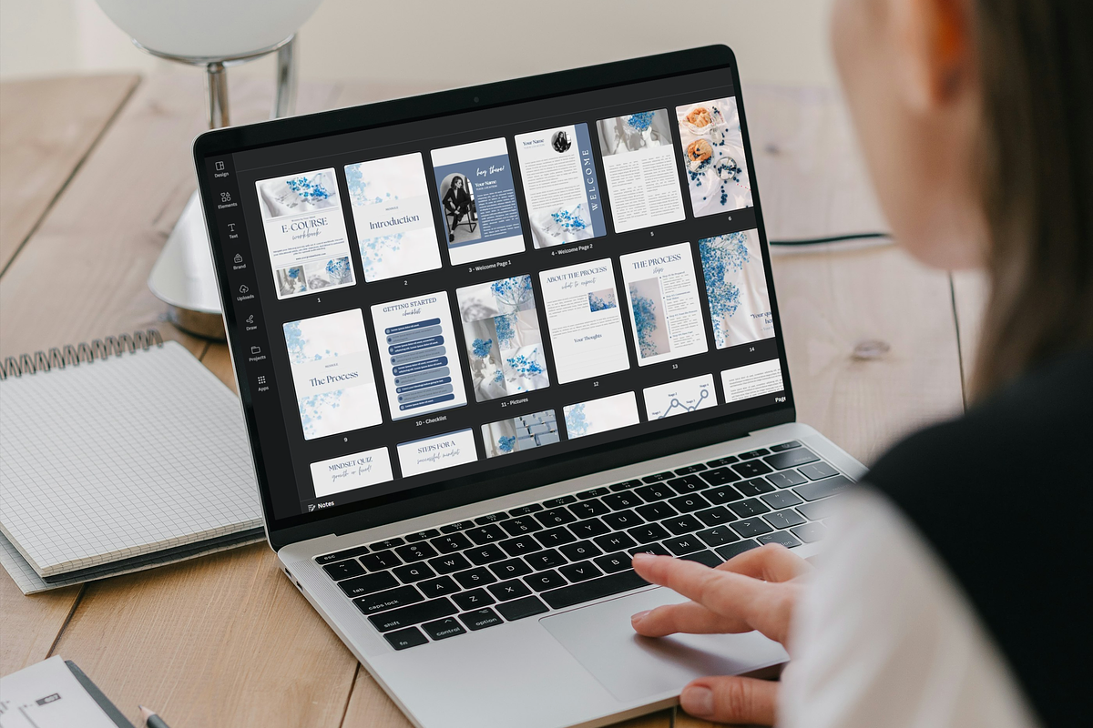 Canva E-course Ebook Template, a Magazine Template by Alloura Template Studio (Photo 6 of 8)