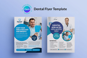 Canva Dental Flyer Template