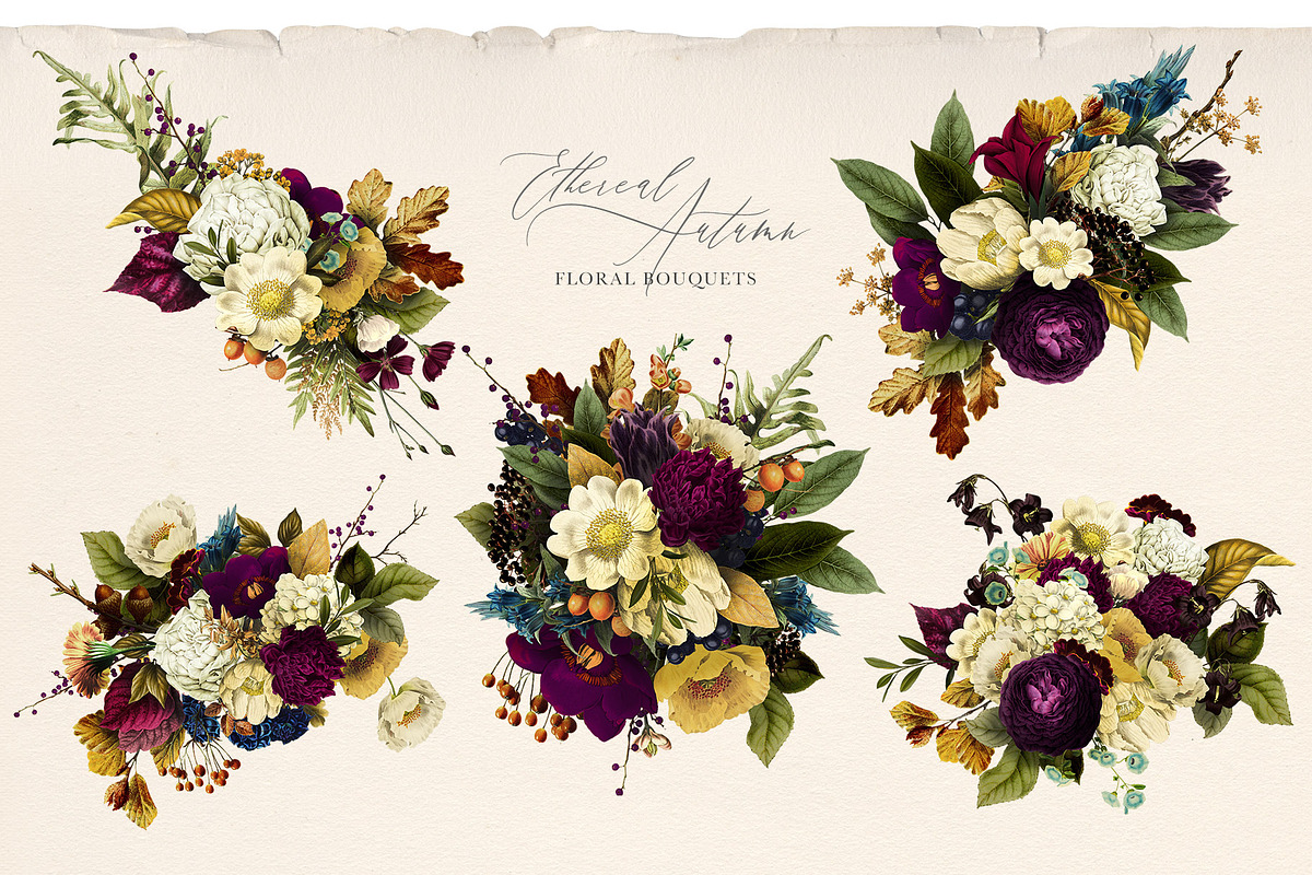 Ethereal Autumn Floral Bouquets, an Illustration by Eclectic Anthology (Photo 2 of 12)
