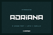 Adriana Display Font, a Sans Serif Font by alpercakici (Thumbnail 1 of 9)