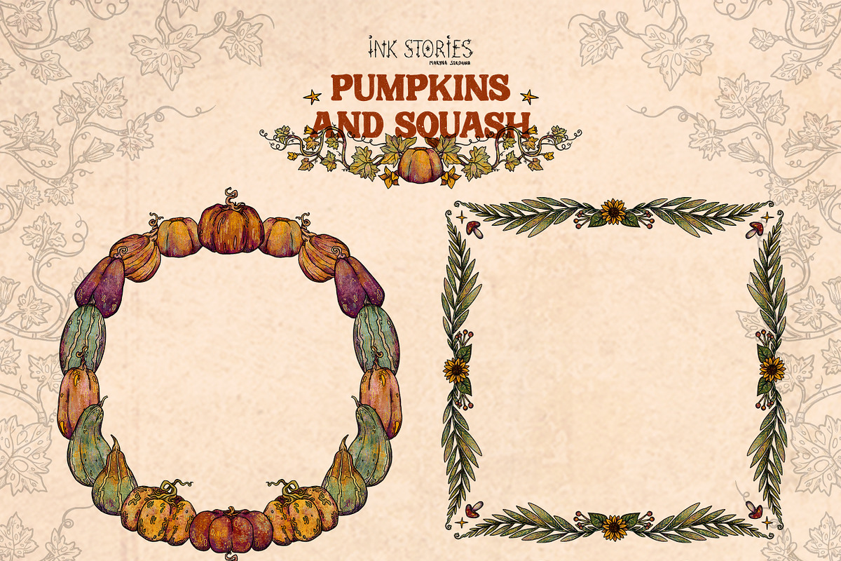 Pumpkins and Squash, a Seasonal Illustration by Ink Stories (Photo 12 of 20)