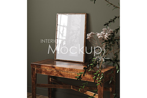 Frame mockup in home interior, a Household Mockup by Artjafara