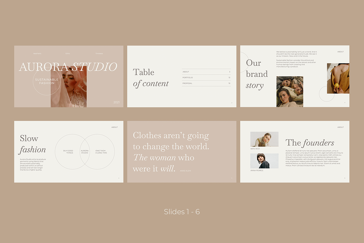 Aurora Studio. Presentation template, a Presentation Template by tonko. (Photo 5 of 10)