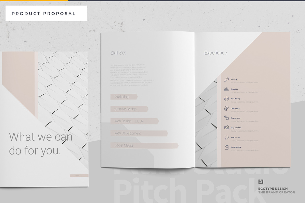 Calm Proposal, a Brochure Template by Egotype (Photo 7 of 25)