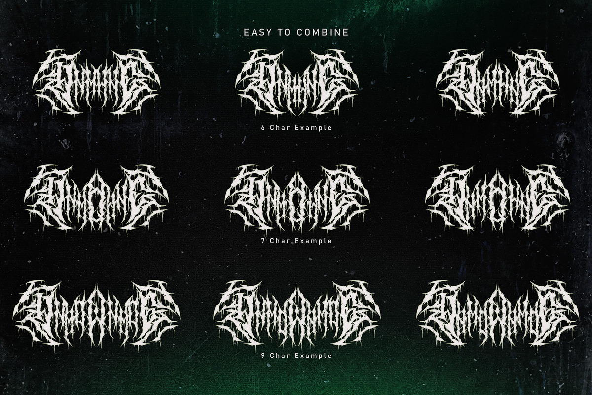 Drumonz | Death Metal Font preview 4