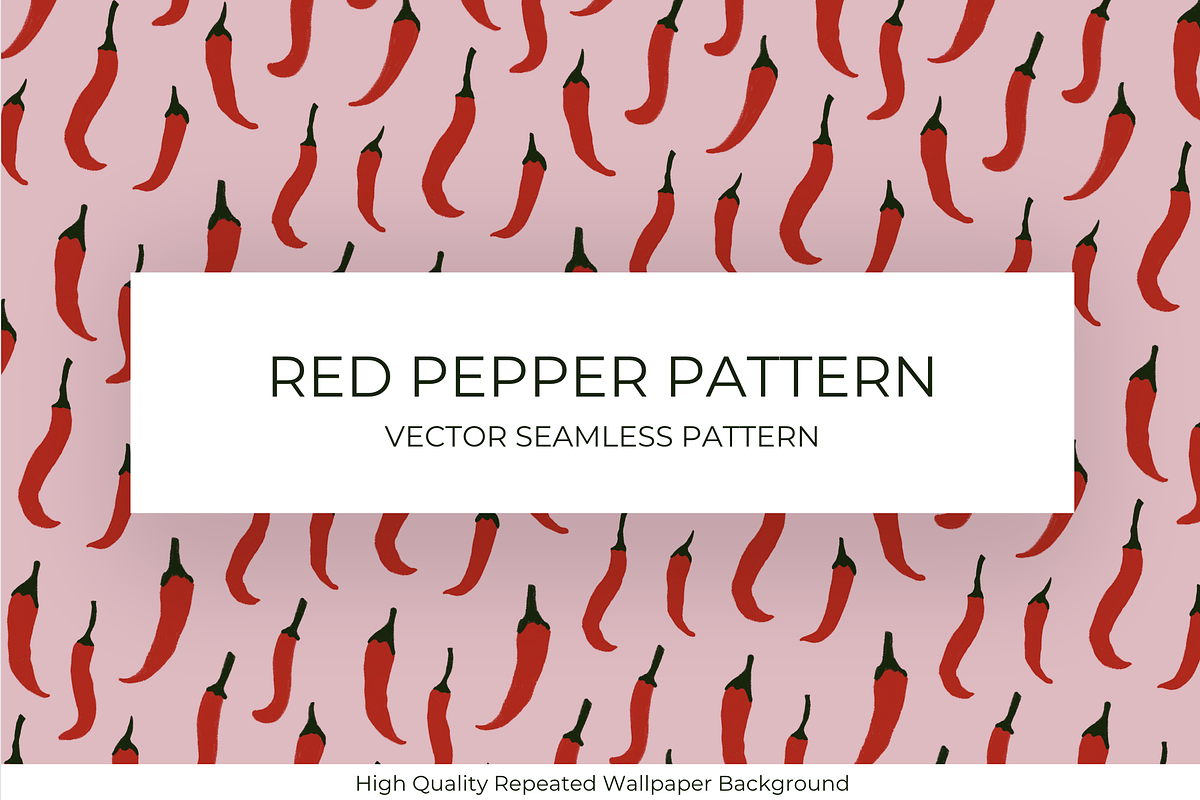 Red Hot Chili Pepper Pattern, a Pattern Graphic by Marketello Studio (Photo 1 of 8)