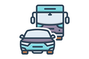 Transportation transport color icon, a Duotone Icon by Creative priyanka