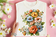 Whimsical Spring Flowers Clipart, an Illustration by Libby Wishes (Thumbnail 4 of 8)