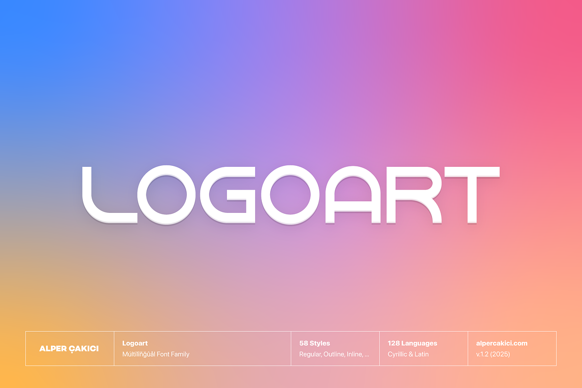 Logoart Branding Font Family, a Sans Serif Font by alpercakici (Photo 1 of 17)