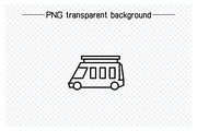 Car and Vehicle Line Icons Bundle, a Transportation Illustration by Designfour (Thumbnail 4 of 8)