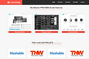 JuiceStrap flat parallax Bootstrap, a Websites & App Template by Bootstraptor (Thumbnail 4 of 5)