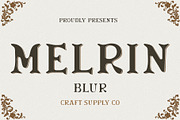 Melrin Blur, a Serif Font by Craft Supply Co. (Thumbnail 1 of 8)