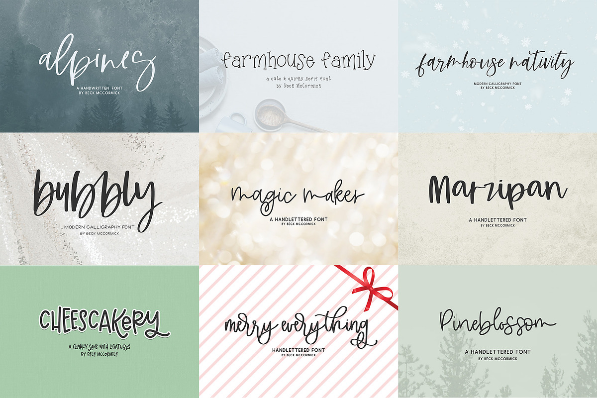 Handlettered Font Bundle, a Handwritten Font by Beck McCormick (Photo 11 of 21)